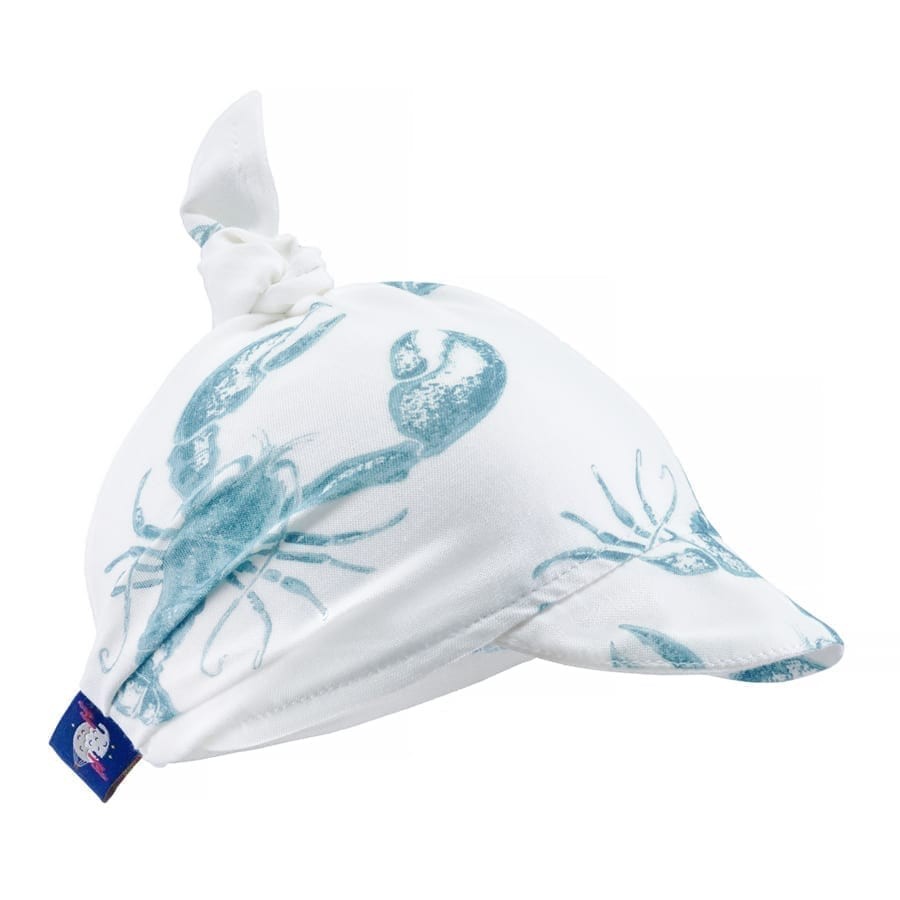 Bambusowa chusteczka z daszkiem Lobster Blue ROZMIARY / Kidspace