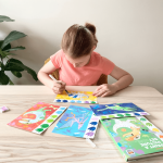 Przenośne kolorowanki wodne – Dinozaury / Tiger Tribe