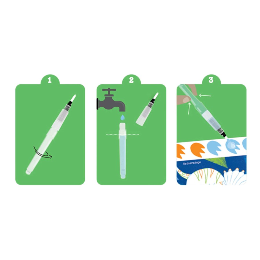 Przenośne kolorowanki wodne – Dinozaury / Tiger Tribe