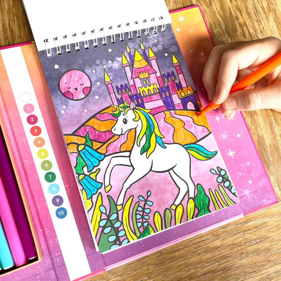 Kolorowanie po numerach - Jednorożce / Tiger Tribe