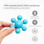 Gryzak silikonowy do łączenia Blue / Ubbi