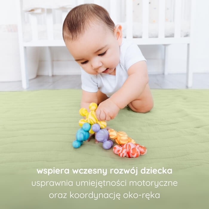 Gryzak silikonowy do łączenia Pink / Ubbi