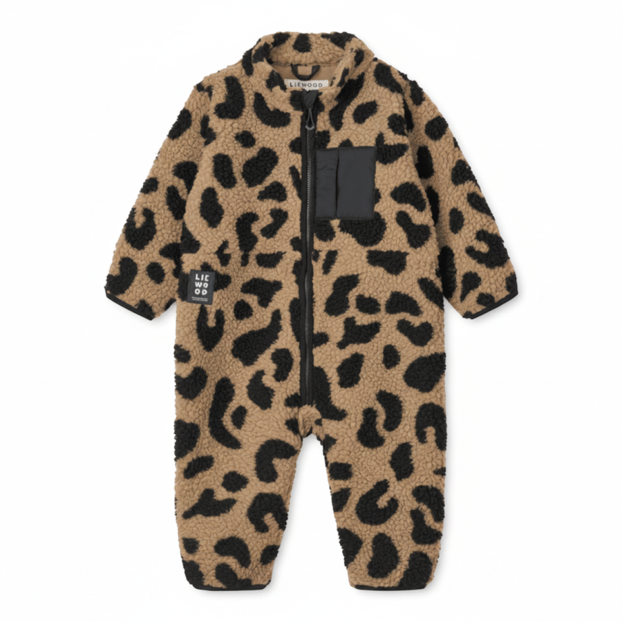 Polarowy kombinezon Nolano - mega leo, oat mix / Liewood