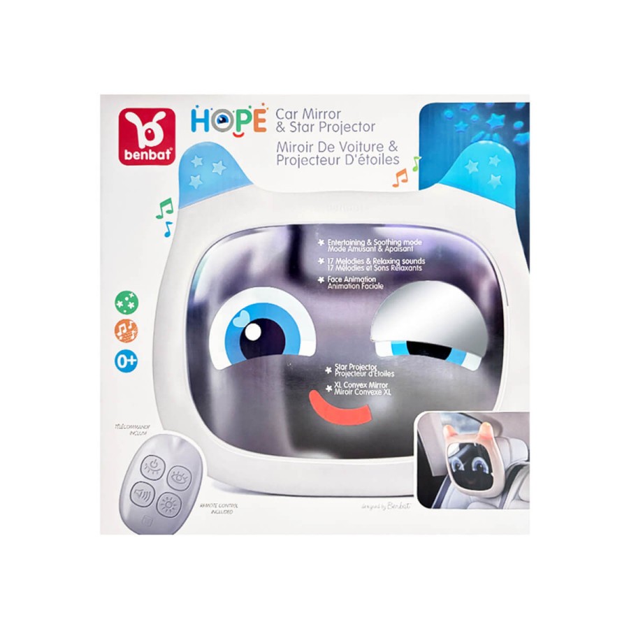 Lusterko do obserwacji i projektor gwiazd Hope - szary / Benbat