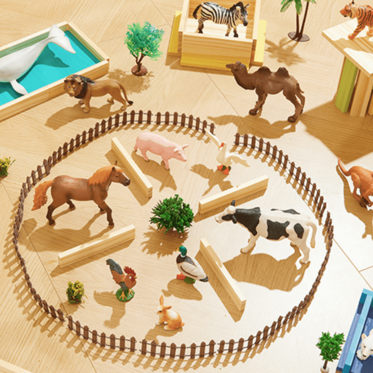 Zestaw figurek – zwierzęta na farmie, 11 szt. / Mideer