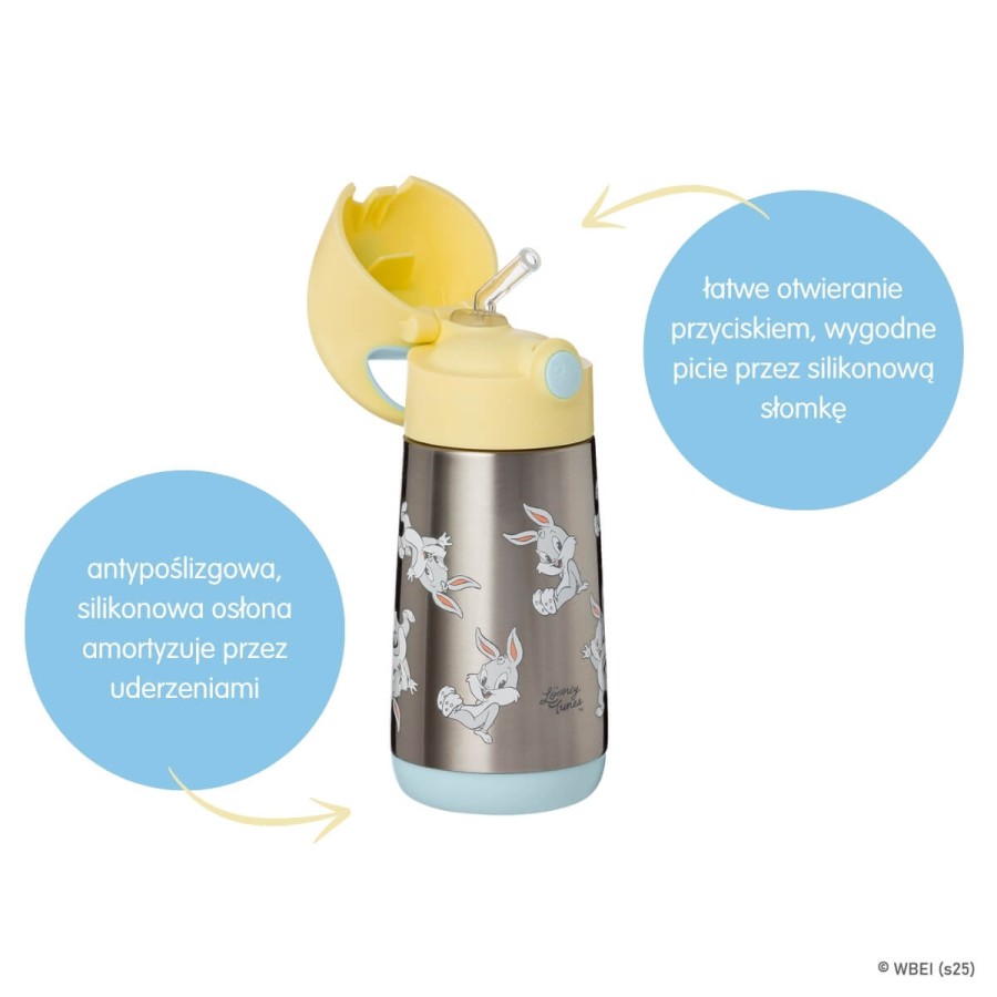 Termobutelka ze słomką Looney Tunes / b.box