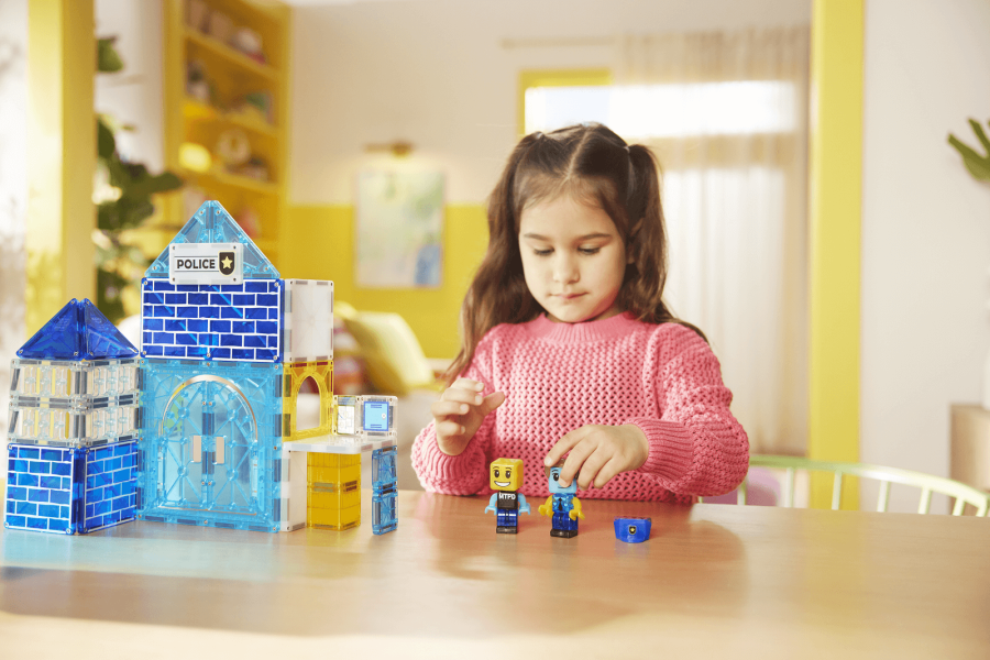 Klocki Magnetyczne Police Station 35 el. / Magna-Tiles