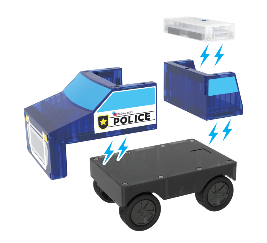 Klocki Magnetyczne Police Station 35 el. / Magna-Tiles
