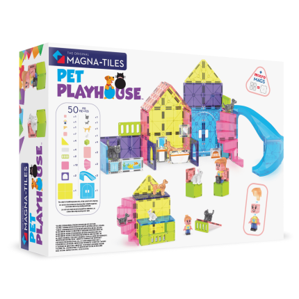Klocki Magnetyczne Pet Playhouse 50 el. / Magna-Tiles