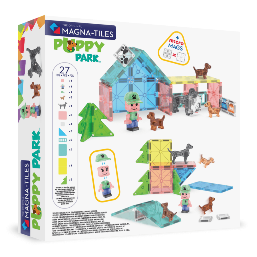 Klocki Magnetyczne Puppy Park 27 el. / Magna-Tiles