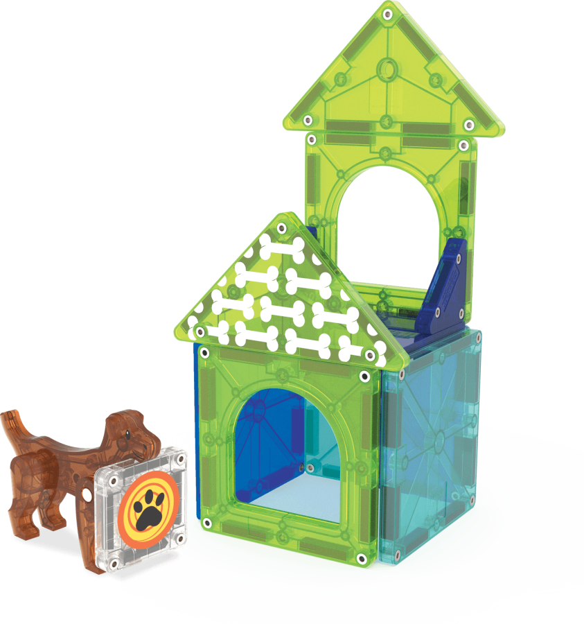 Klocki Magnetyczne Dog House 13 el. / Magna-Tiles