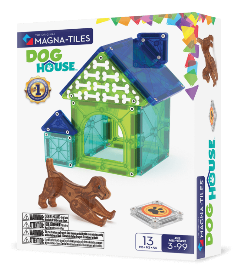 Klocki Magnetyczne Dog House 13 el. / Magna-Tiles