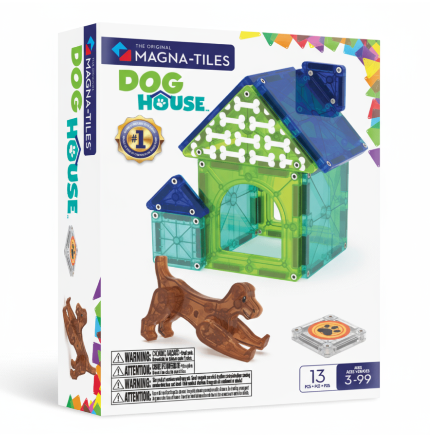 Klocki Magnetyczne Dog House 13 el. / Magna-Tiles