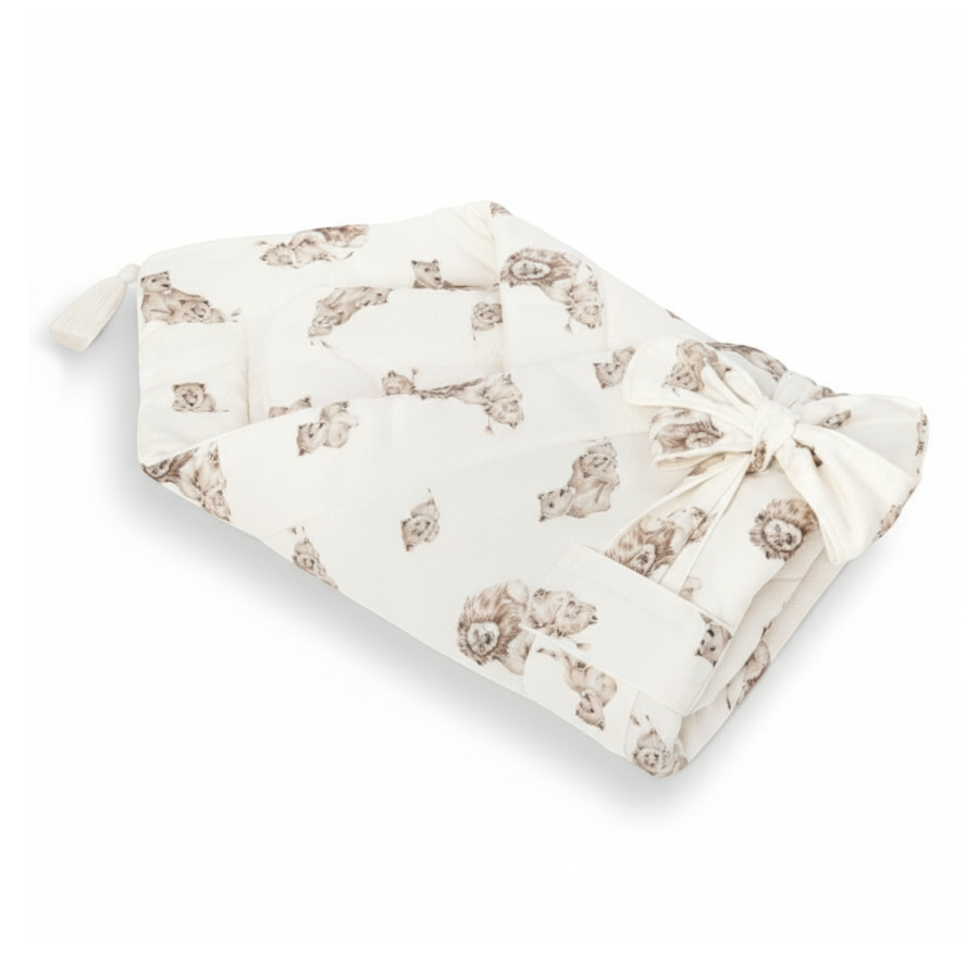 2w1 bambusowy rożek, kołderka - lions / My Memi