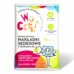Jednorazowe nakładki na toaletę dla dzieci i dorosłych – wydłużone brzegi, 10 szt. / WuCetki