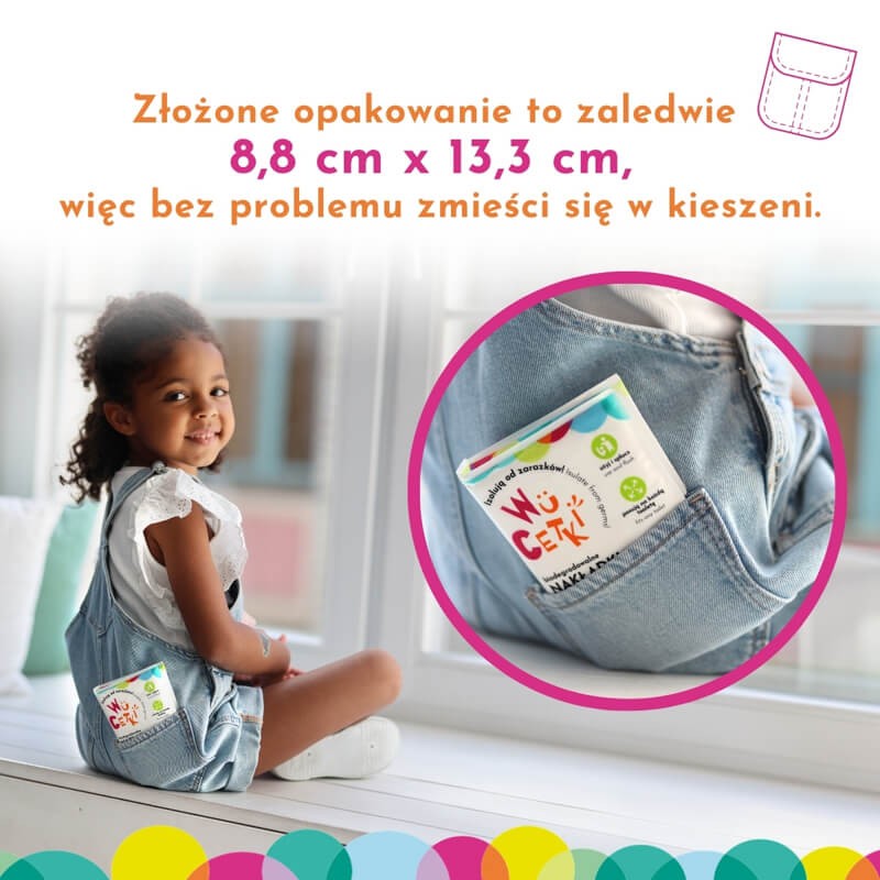 Jednorazowe nakładki na toaletę dla dzieci i dorosłych – wydłużone brzegi, 10 szt. / WuCetki