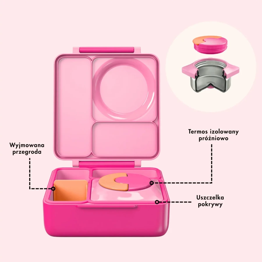 OMIEBOX lunch box z termosem, Pixie Pink / OMIE