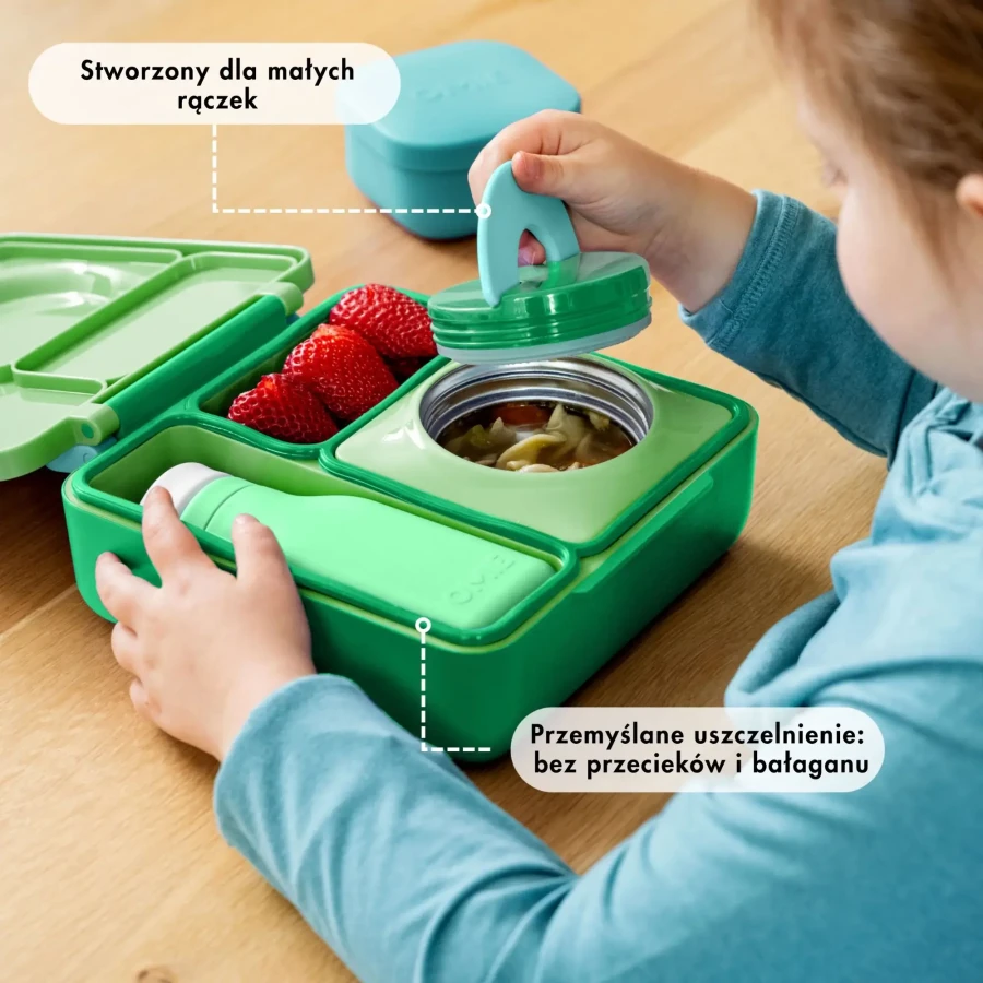 OMIEBOX lunch box z termosem, Apple Green / OMIE