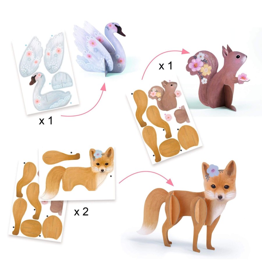 Zestaw artystyczny 6w1 ZACZAROWNY LAS / Djeco