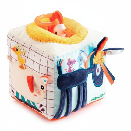 Dźwiękowa kostka aktywizująca wielofunkcyjna Farma 9m+ / Lilliputiens 83156