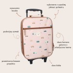 Walizka dla dzieci - Sweet cars brown / KIDZROOM