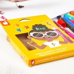 Klej z brokatem w tubkach 9 kolorów 3+ / Janod