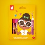 Klej z brokatem w tubkach 9 kolorów 3+ / Janod