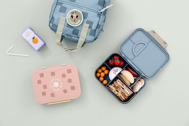 Lunchbox Bento z przegródkami Pattern Party blue & green / Lassig