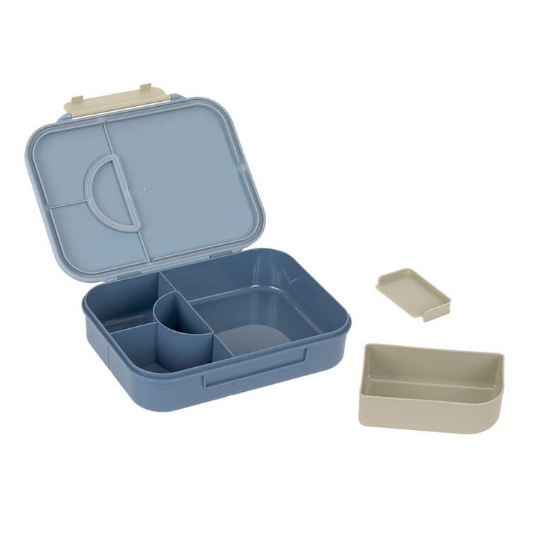 Lunchbox Bento z przegródkami Pattern Party blue & green / Lassig