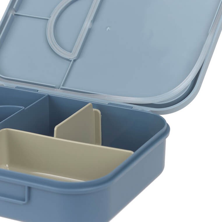 Lunchbox Bento z przegródkami Pattern Party blue & green / Lassig