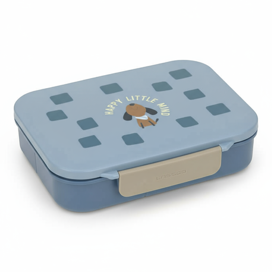 Lunchbox Bento z przegródkami Pattern Party blue & green / Lassig