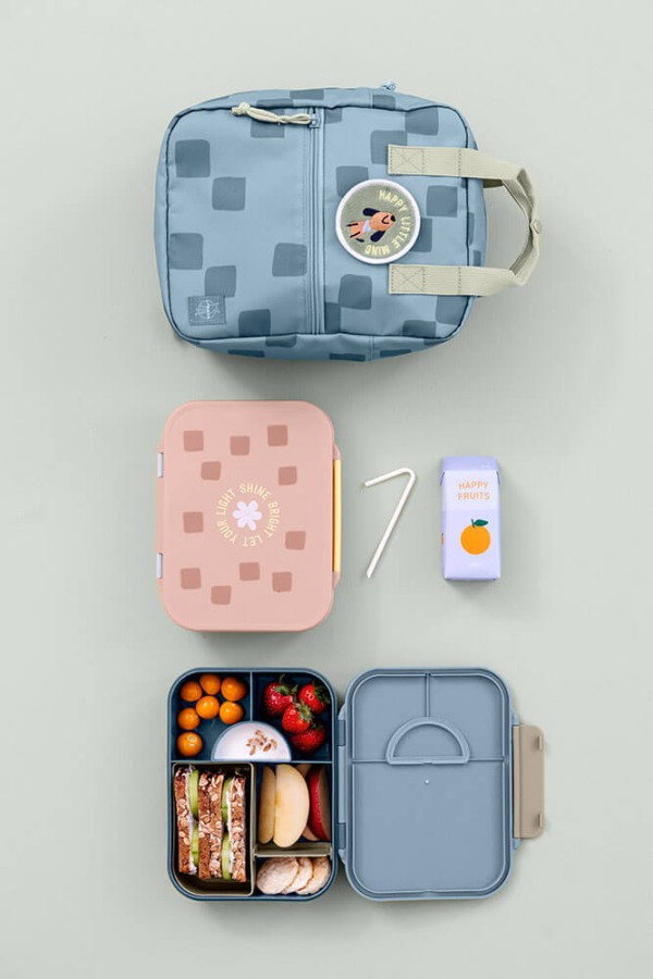 Lunchbox Bento z przegródkami Pattern Party blue & green / Lassig