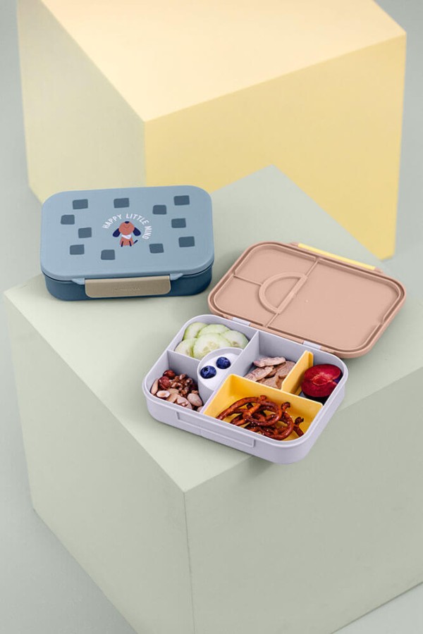 Lunchbox Bento z przegródkami Pattern Party blue & green / Lassig