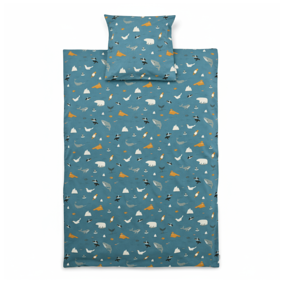 Komplet pościeli dziecięcej Ingeborg 100×140 cm - arctic sea, ocean view / Liewood