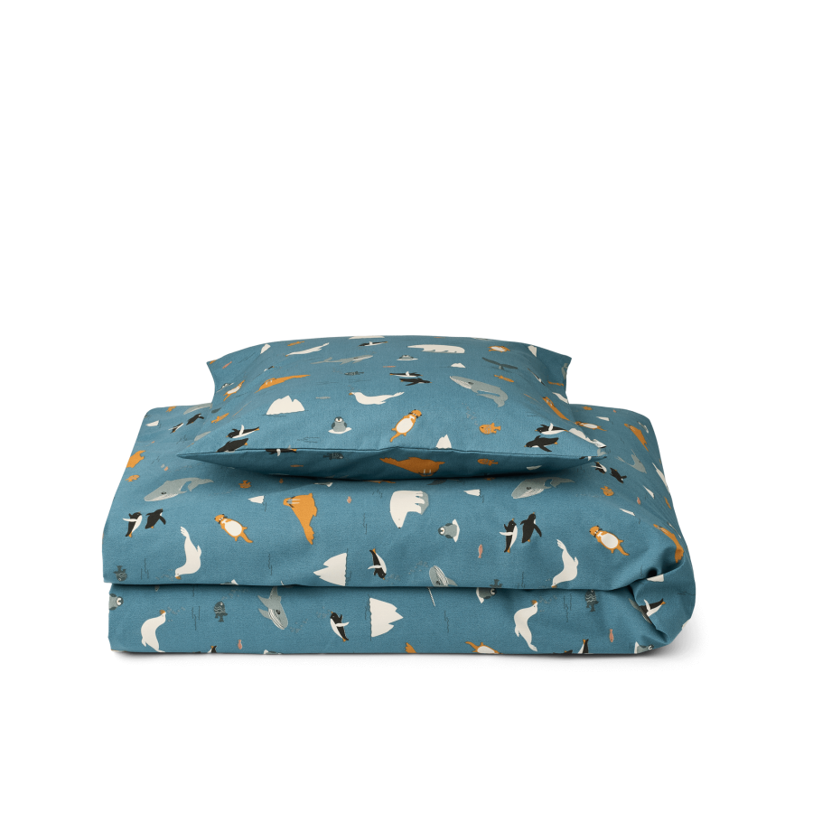 Komplet pościeli dziecięcej Ingeborg 100×140 cm - arctic sea, ocean view / Liewood