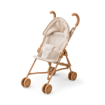 Składany wózek dla lalek Elsie z pluszowym wykończeniem - sandy / Liewood