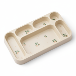 Talerz z przegródkami Mosu - peach, sea shell / Liewood