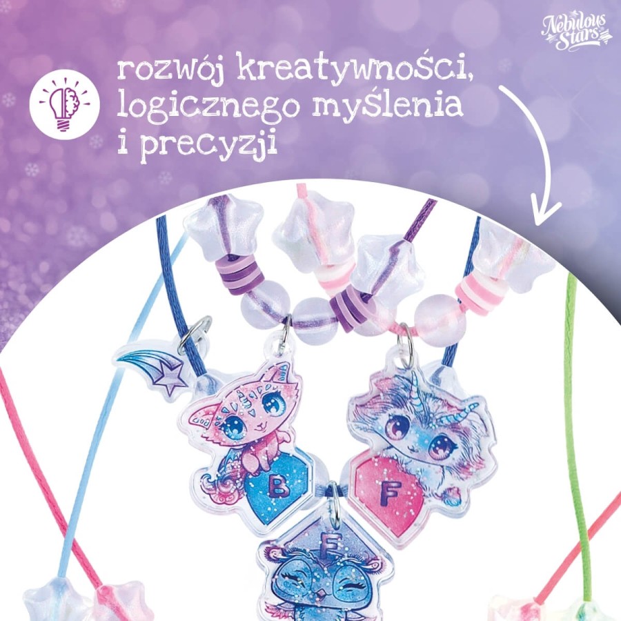 Kreatywny zestaw do tworzenia naszyjników przyjaźni 7+ / Nebulous Stars