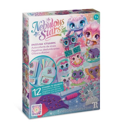Kreatywne naklejki do ozdabiania z kryształkami 7+ / Nebulous Stars
