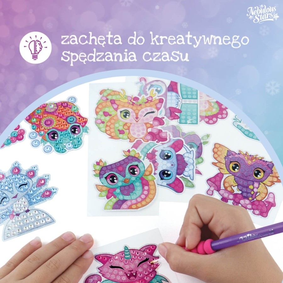 Kreatywne naklejki do ozdabiania z kryształkami 7+ / Nebulous Stars