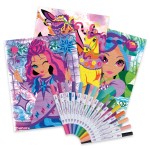 Kreatywna kolorowanka z flamastrami Mystery 7+ / Nebulous Stars