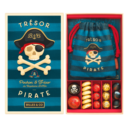 Szklane kulki MAPA SKARBÓW / Billes & Co