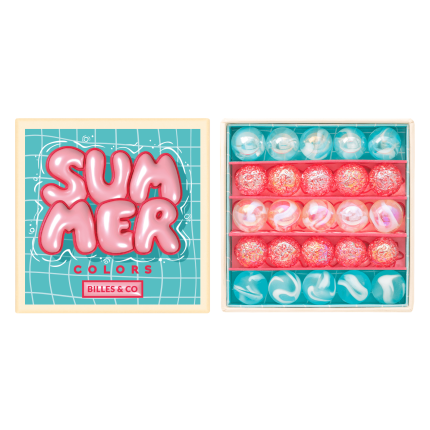 Szklane kulki KOLORY LATA BASEN / Billes & Co