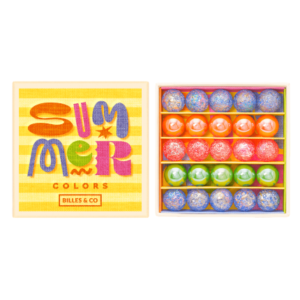 Szklane kulki KOLORY LATA PLAŻA / Billes & Co