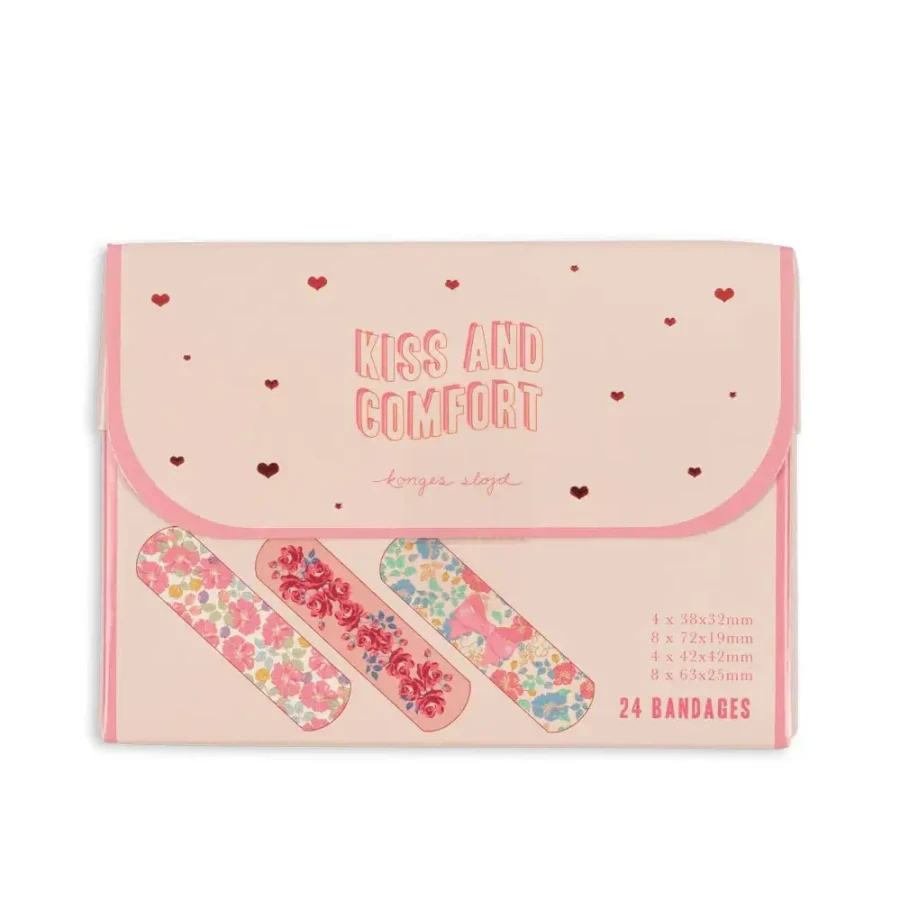Zestaw plastrów Kiss and Comfort - pink mix / Konges slojd