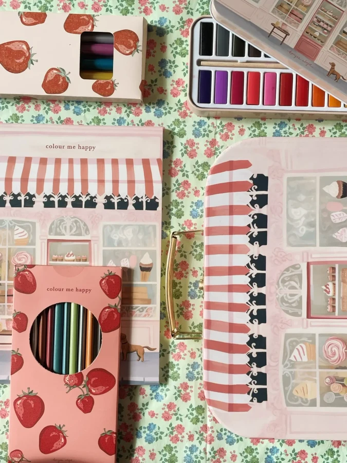 Zestaw małego artysty - pink / Konges slojd