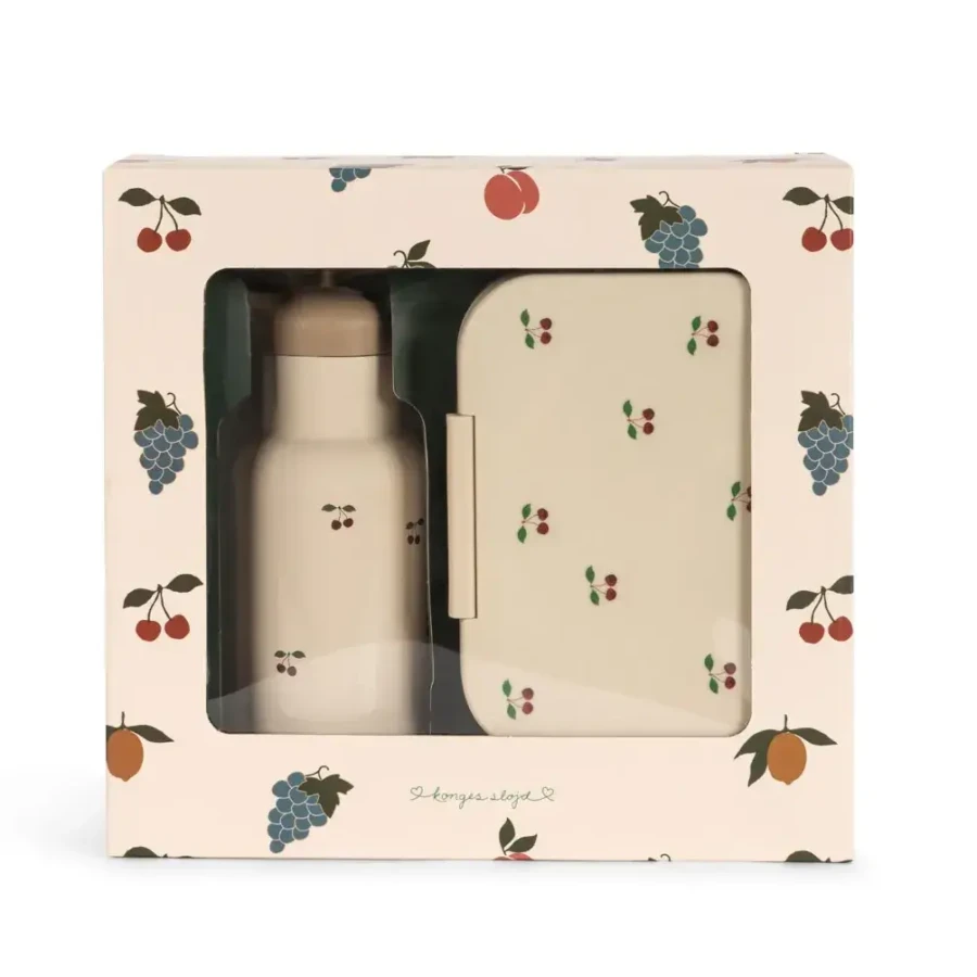 Zestaw lunchowy - cherry blush / Konges slojd