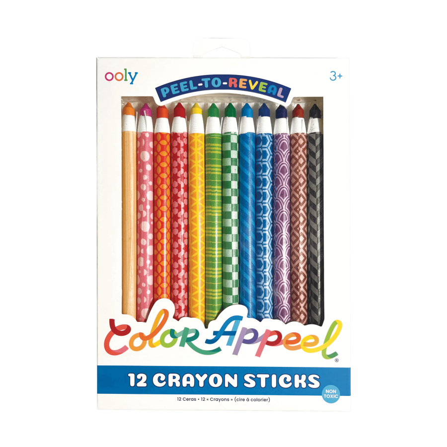 Kredki świecowe obierane Color Appeel, 12 szt. / Ooly