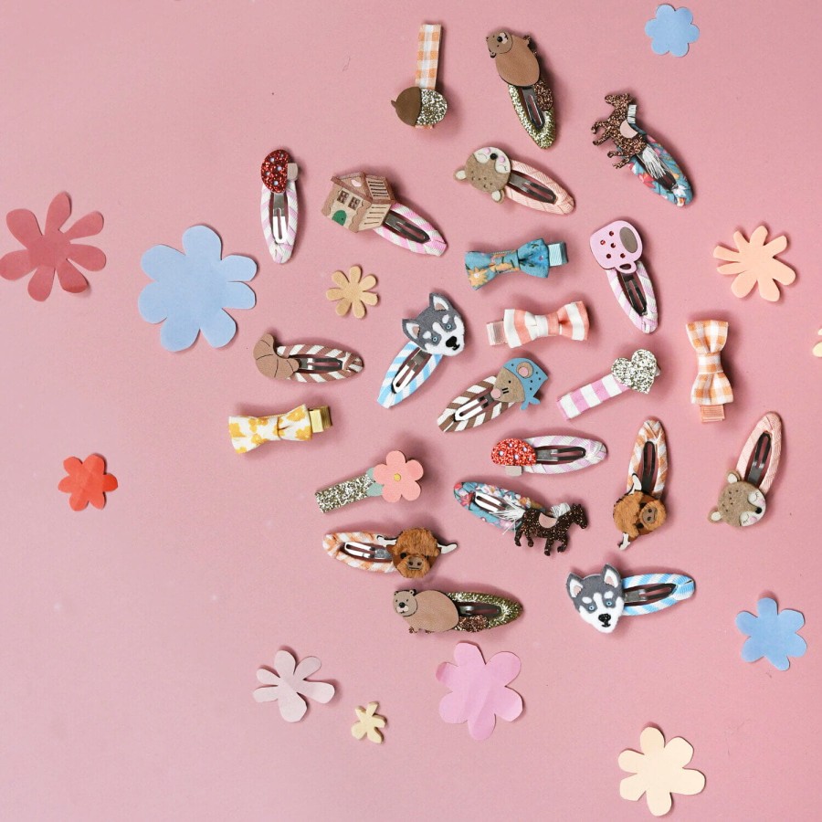 Spinki do włosów Husky Dog / Rockahula Kids