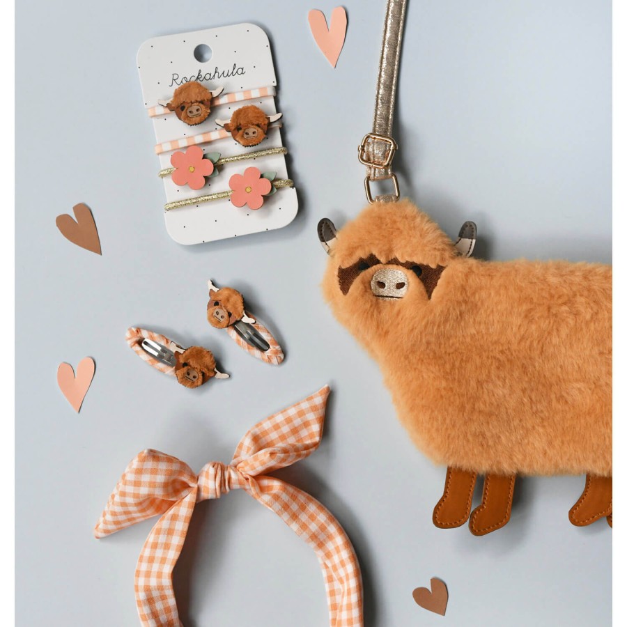 Gumki do włosów Hettie Highland Cow / Rockahula Kids